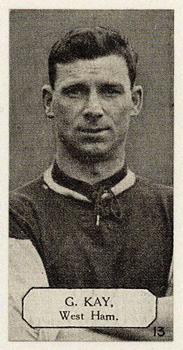 1925 Lacey's Footballers #13 George Kay Front