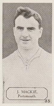 1925 Lacey's Footballers #33 Jerry Mackie Front