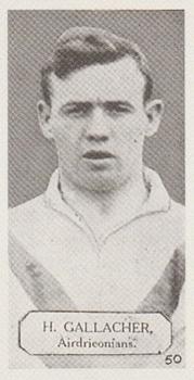 1925 Lacey's Footballers #50 Hughie Gallacher Front