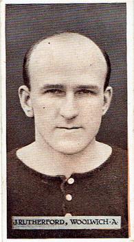 1914 Wills's Famous Footballers #19 Jock Rutherford Front