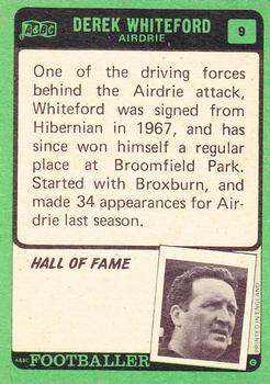 1970-71 A&BC Chewing Gum Footballers (Scottish) #9 Derek Whiteford Back