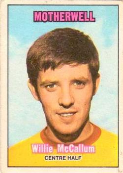 1970-71 A&BC Chewing Gum Footballers (Scottish) #58 Willie McCallum Front