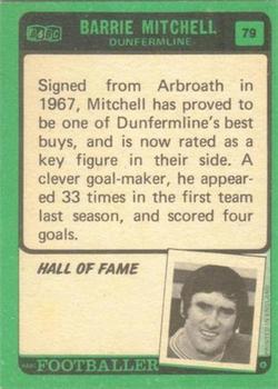 1970-71 A&BC Chewing Gum Footballers (Scottish) #79 Barrie Mitchell Back