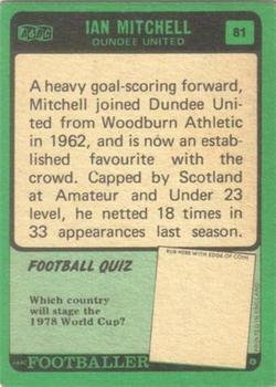 1970-71 A&BC Chewing Gum Footballers (Scottish) #81 Ian Mitchell Back