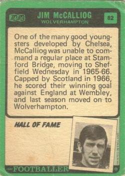 1970-71 A&BC Chewing Gum Footballers (Scottish) #82 Jim McCalliog Back
