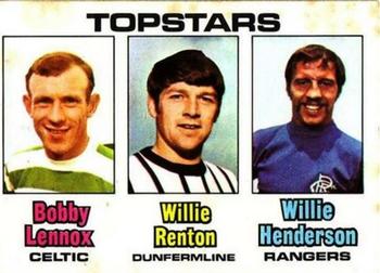1970-71 A&BC Chewing Gum Footballers (Scottish) #85 Bobby Lennox / Willie Renton / Willie Henderson Front