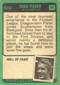 1970-71 A&BC Chewing Gum Footballers (Scottish) #95 Hugh Fisher Back