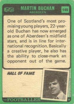 1970-71 A&BC Chewing Gum Footballers (Scottish) #145 Martin Buchan Back