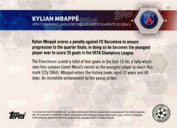 2020-21 Topps Now UEFA Champions League #053 Kylian Mbappé Back