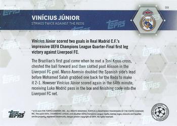 2020-21 Topps Now UEFA Champions League #059 Vinícius Júnior Back