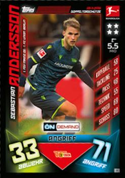 2019-20 Topps On-Demand Match Attax Bundesliga #OD38 Sebastian Andersson Front