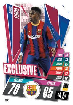 2020-21 Topps Match Attax UEFA Champions League - Spain Exclusives #ESP1 Junior Firpo Front