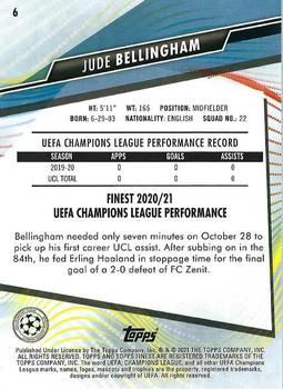 2020-21 Finest UEFA Champions League #6 Jude Bellingham Back