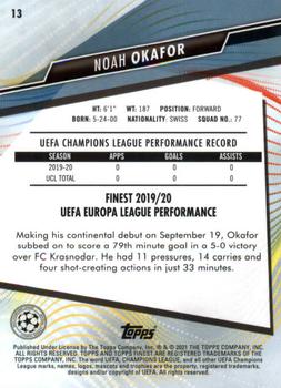2020-21 Finest UEFA Champions League #13 Noah Okafor Back