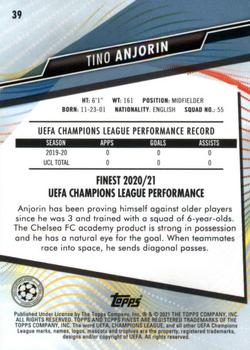 2020-21 Finest UEFA Champions League #39 Tino Anjorin Back
