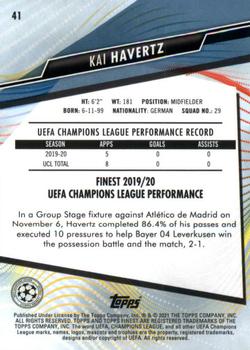 2020-21 Finest UEFA Champions League #41 Kai Havertz Back