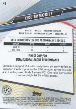 2020-21 Finest UEFA Champions League #42 Ciro Immobile Back