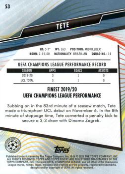 2020-21 Finest UEFA Champions League #53 Tete Back