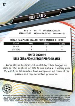 2020-21 Finest UEFA Champions League #57 Noa Lang Back