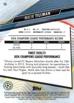 2020-21 Finest UEFA Champions League #73 Malik Tillman Back