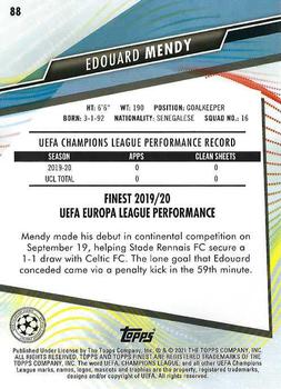2020-21 Finest UEFA Champions League #88 Edouard Mendy Back