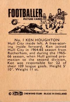 1966-67 A&BC Footballers #1 Ken Houghton Back