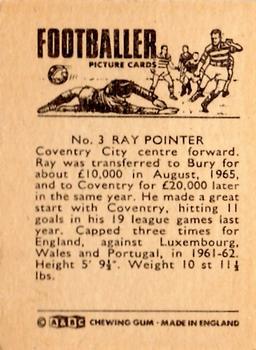 1966-67 A&BC Footballers #3 Ray Pointer Back