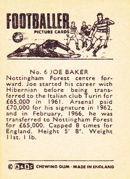 1966-67 A&BC Footballers #6 Joe Baker Back