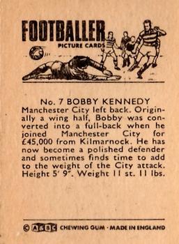 1966-67 A&BC Footballers #7 Bobby Kennedy Back