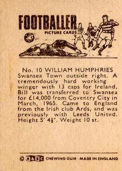 1966-67 A&BC Footballers #10 Billy Humphries Back
