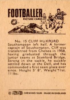1966-67 A&BC Footballers #15 Cliff Huxford Back