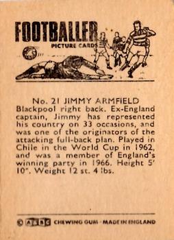 1966-67 A&BC Footballers #21 Jimmy Armfield Back