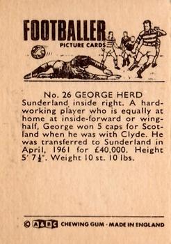 1966-67 A&BC Footballers #26 George Herd Back