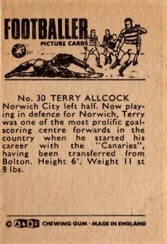 1966-67 A&BC Footballers #30 Terry Allcock Back