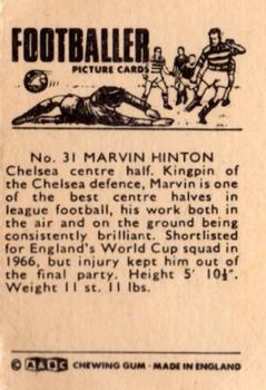1966-67 A&BC Footballers #31 Marvin Hinton Back