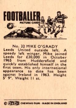 1966-67 A&BC Footballers #32 Mike O'Grady Back