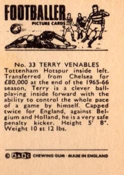 1966-67 A&BC Footballers #33 Terry Venables Back