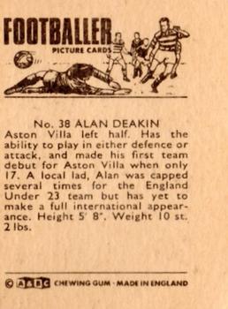 1966-67 A&BC Footballers #38 Alan Deakin Back