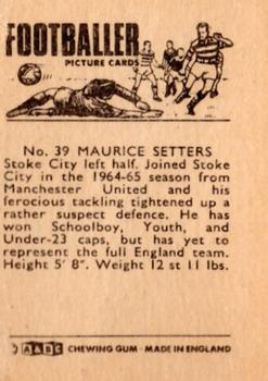 1966-67 A&BC Footballers #39 Maurice Setters Back