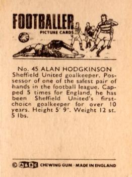 1966-67 A&BC Footballers #45 Alan Hodgkinson Back