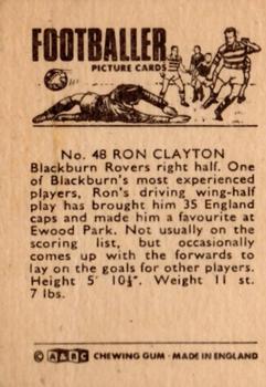 1966-67 A&BC Footballers #48 Ronnie Clayton Back