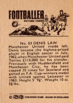 1966-67 A&BC Footballers #53 Denis Law Back