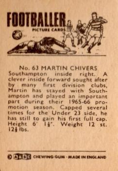 1966-67 A&BC Footballers #63 Martin Chivers Back