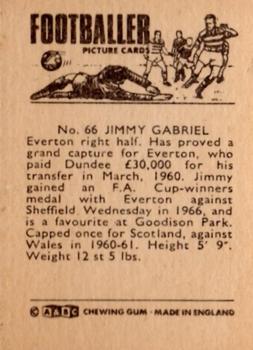 1966-67 A&BC Footballers #66 Jimmy Gabriel Back