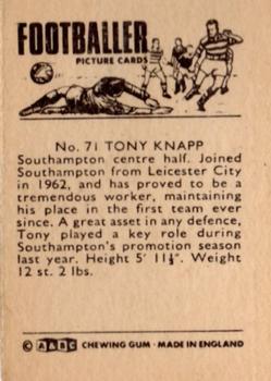 1966-67 A&BC Footballers #71 Tony Knapp Back