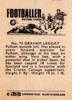 1966-67 A&BC Footballers #73 Graham Leggat Back