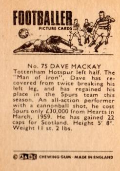 1966-67 A&BC Footballers #75 Dave Mackay Back