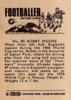1966-67 A&BC Footballers #80 Bobby Moore Back