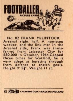 1966-67 A&BC Footballers #82 Frank McLintock Back