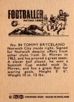 1966-67 A&BC Footballers #84 Tommy Bryceland Back